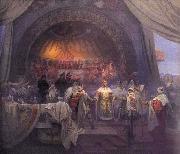 Alfons Mucha, The Bohemian King Premysl Otakar II: The Union of Slavic Dynasties